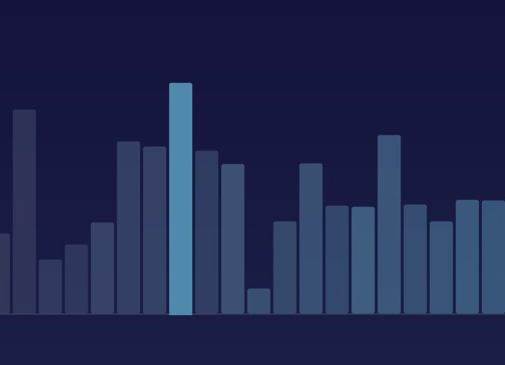 Abstract chart cover art for an article on landlord record keeping and retention