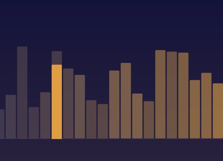 Abstract chart cover art for an article on recurring tasks in a small operation