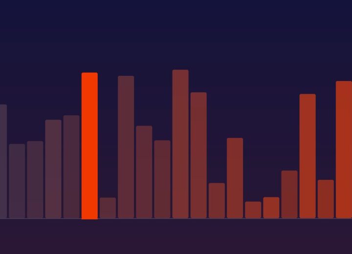 Abstract chart cover art for an article on finding AI use cases in a small business