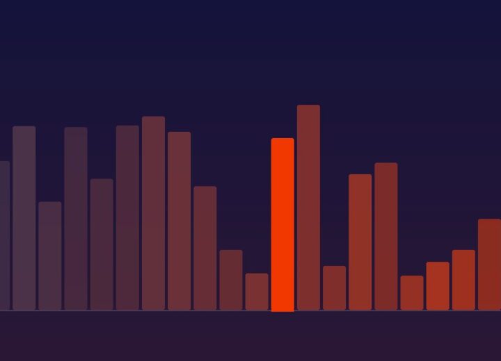 Abstract chart cover art for an article on search rankings measured against traffic