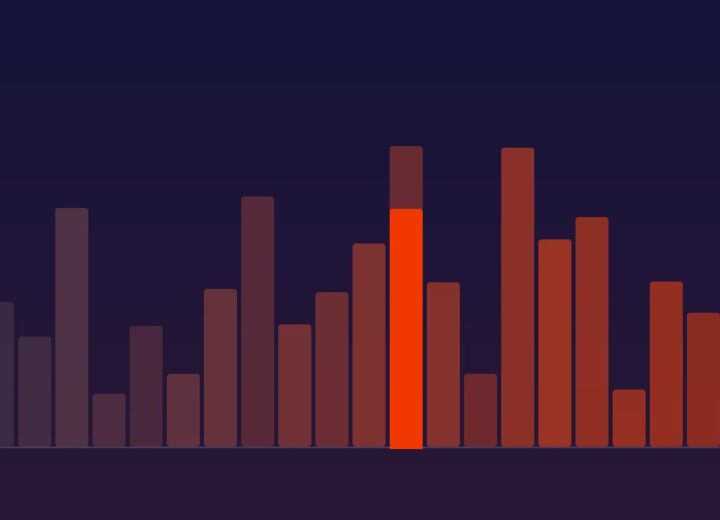 Abstract chart cover art for an article on small business bookkeeping and categorisation